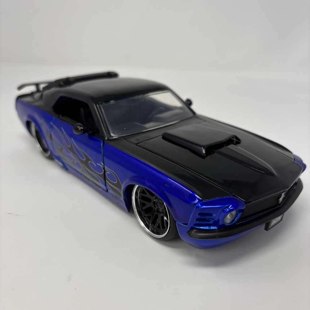 Jada Toys 36154 Big Time Muscle 1970 Ford Mustang Boss 429 Blue Diecast Vehicle.
